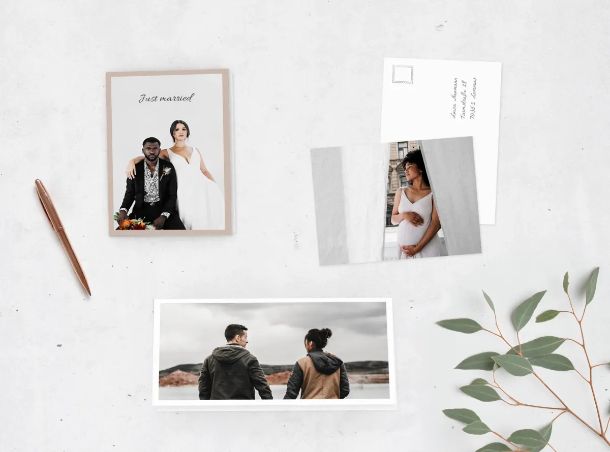 Greeting cards with photo - various designs